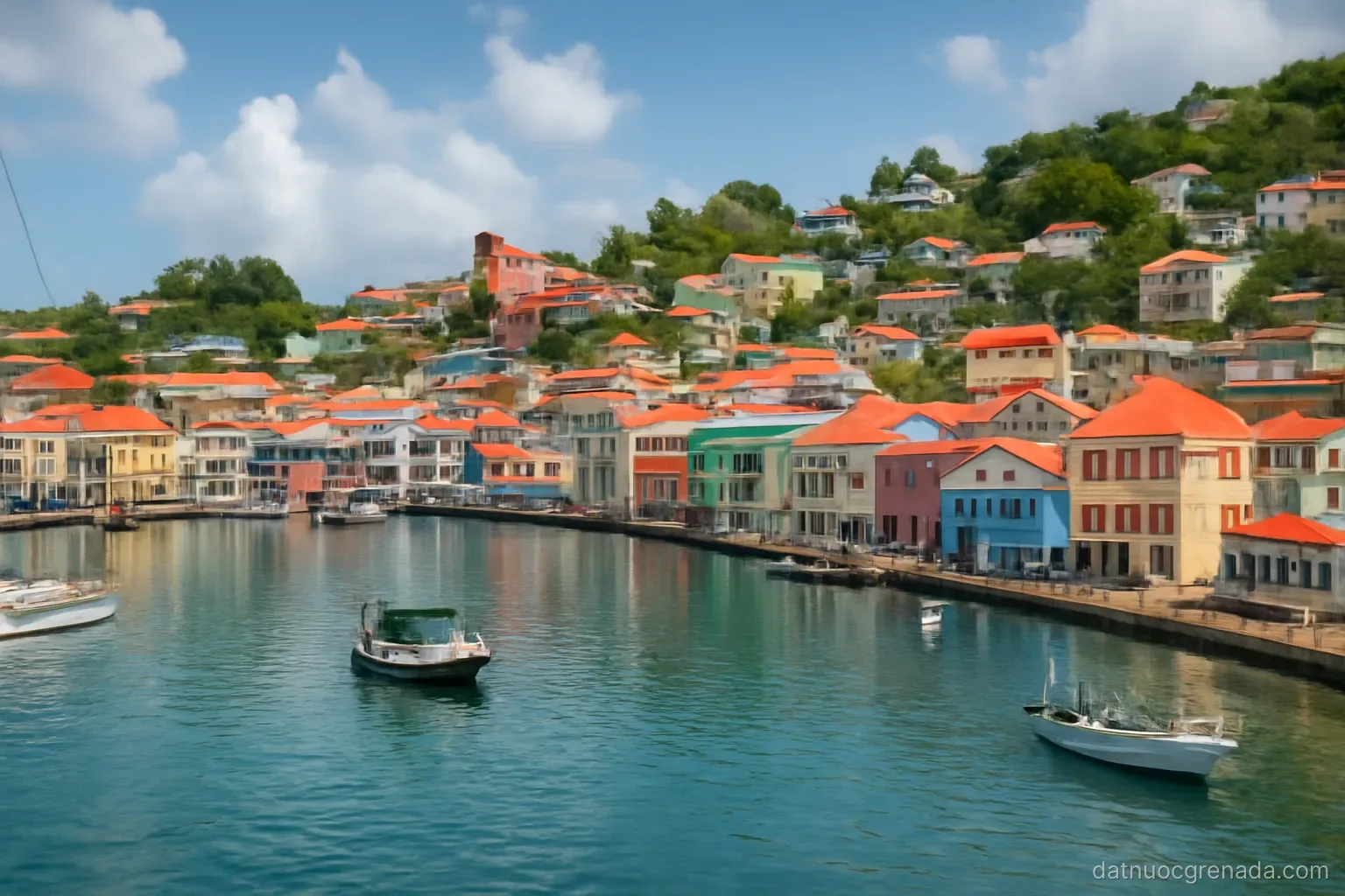 Grenada trên bản đồ Đông Caribbean